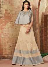 cream color lehenga